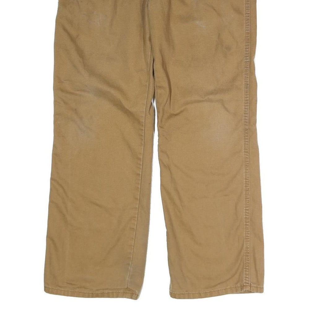 DICKIES Mens Jeans Beige Regular Straight Denim W36 L28 Workwear Trousers