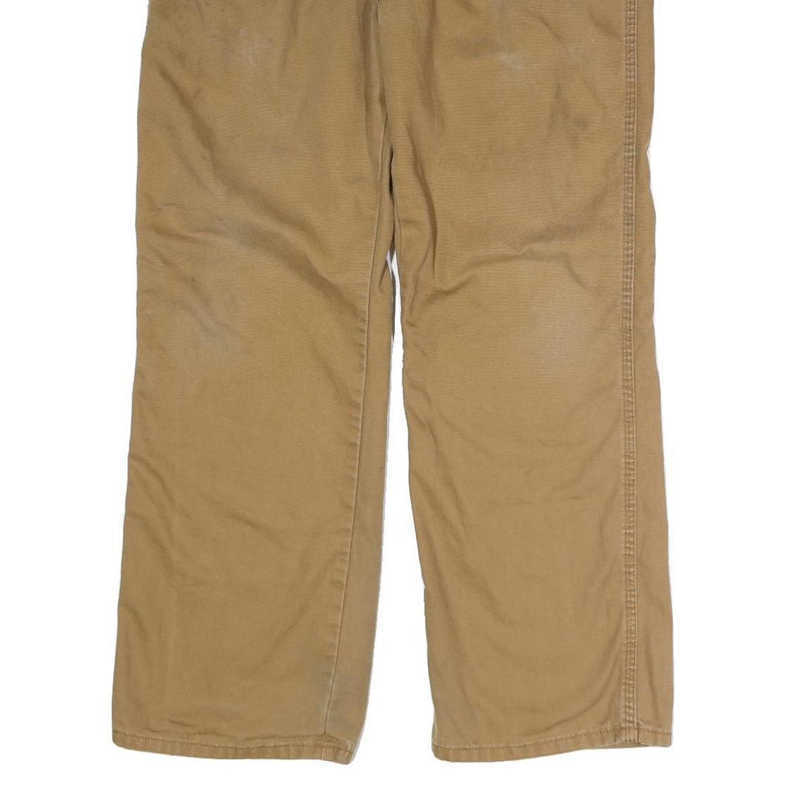 DICKIES Mens Jeans Beige Regular Straight Denim W36 L28 Workwear Trousers