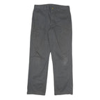 CARHARTT Mens Cotton Blend Grey Regular Straight Trousers W32 L31 Workwear Zip