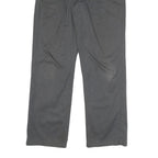 CARHARTT Mens Cotton Blend Grey Regular Straight Trousers W32 L31 Workwear Zip