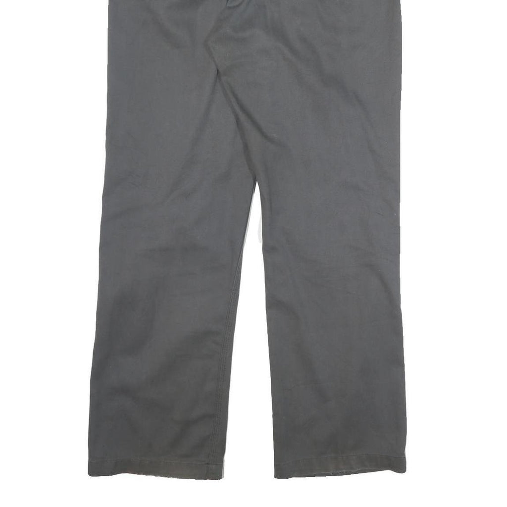CARHARTT Mens Cotton Blend Grey Regular Straight Trousers W32 L31 Workwear Zip