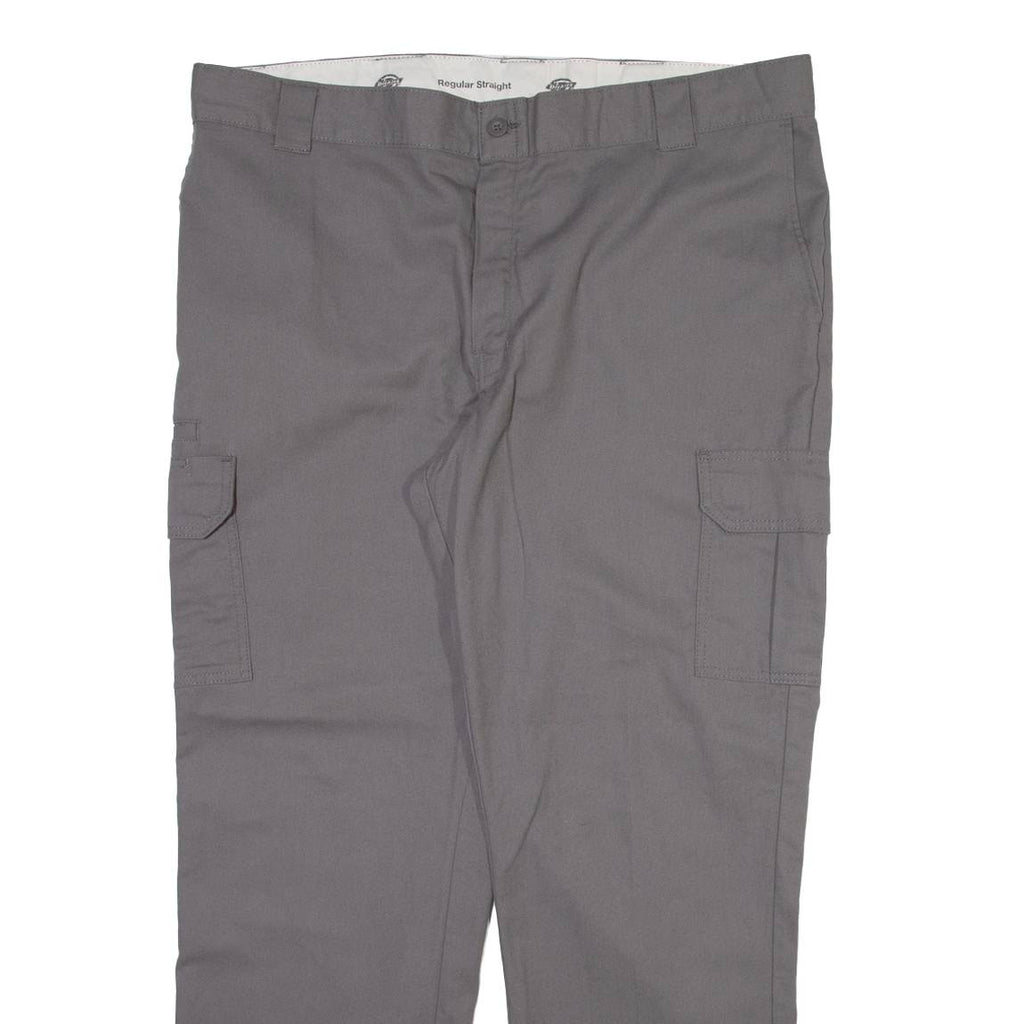 DICKIES Cargo Mens Trousers Grey Regular Straight W42 L32