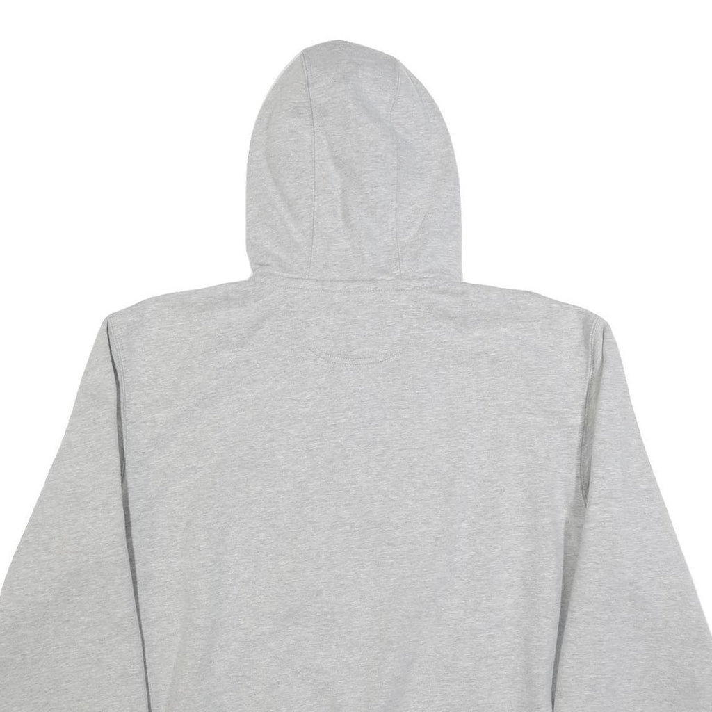 CARHARTT Mens Grey Hoodie L 1/4 Zip Pullover Cotton Blend Workwear
