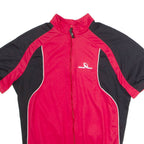 MOVE N RIDE Full Zip Cycling Mens Jersey Red High Neck L
