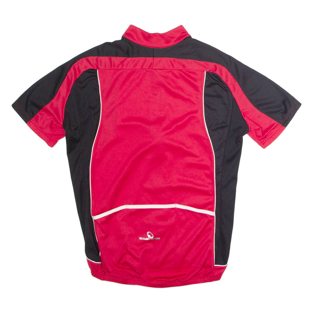 MOVE N RIDE Full Zip Cycling Mens Jersey Red High Neck L