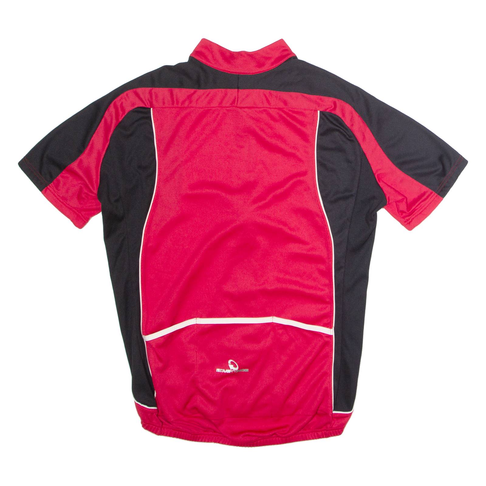 MOVE N RIDE Full Zip Cycling Mens Jersey Red High Neck L