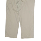 DOCKERS Mens Cotton Beige Regular Straight Trousers W38 L29 Classic Zip Front