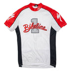 CUORE Cycling Mens Jersey White 1/2 Zip XL