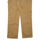 DICKIES Mens Cotton Blend Beige Regular Fit Straight Leg Trousers W40 L32