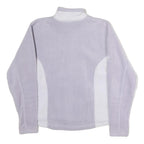 HELLY HANSEN Womens Lilac & White Zip Up Fleece Jacket S Polyester Casual