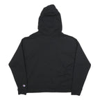 CHAMPION Womens Black Pullover Hoodie L Classic Logo Sweatshirt