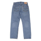 LEVI'S Mens 505 Regular Fit Straight Jeans Blue Denim W28 L28 Classic Cotton