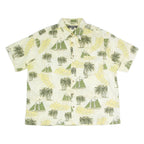CROFT & BARROW Boat Mens Shirt Yellow Crazy Pattern XL