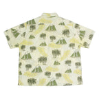 CROFT & BARROW Boat Mens Shirt Yellow Crazy Pattern XL