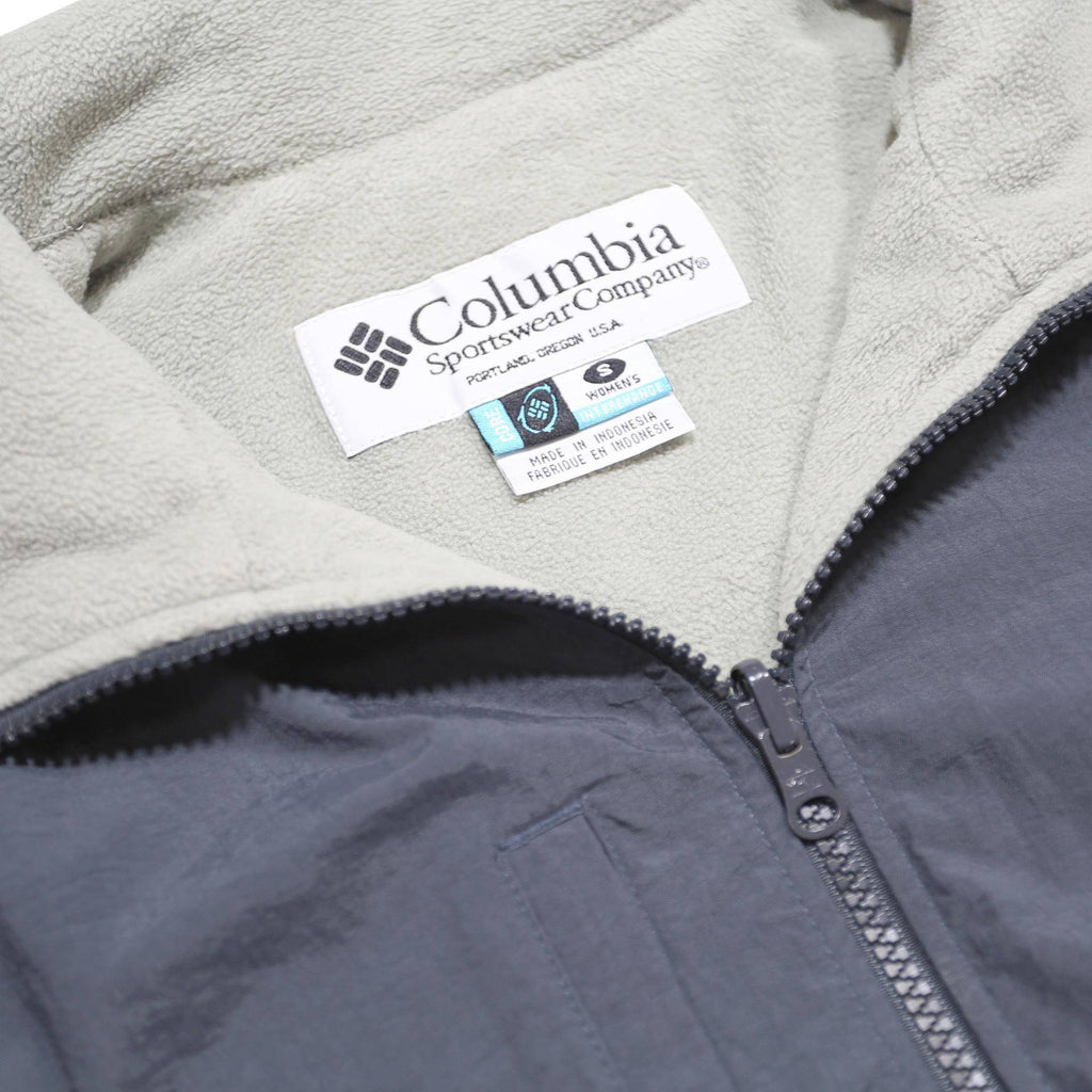 COLUMBIA Womens Grey & Light Grey Outdoor Jacket S Nylon Zip Casual Lightweight