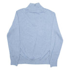 NAUTICA Mens Jumper Blue 1/4 Zip Tight Knit S