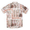 SAN MARCO Mens Shirt Pink Viscose Crazy Pattern L