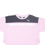 PUMA Cropped Womens T-Shirt Pink XL
