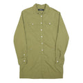 REPLAY Womens Green Shirt Dress Cotton Long Sleeve XL Casual Button Detail