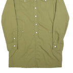 REPLAY Womens Green Shirt Dress Cotton Long Sleeve XL Casual Button Detail