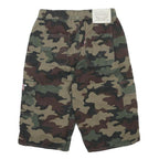 LEVI'S Boys Shorts Green Camouflage Cargo 14Y W24 Cotton Casual