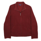 REITMANS Womens Red Zip Jacket L Polyester Casual Plain Lightweight