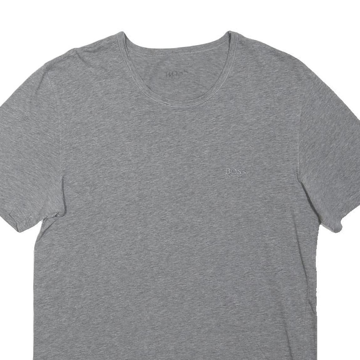 BOSS HUGO BOSS Mens Grey Modern T-Shirt M Short Sleeve Crew Neck Cotton Blend