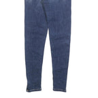 LEVI'S Womens Slim Blue Denim Light W22 L27 Zip Jeans Stud Detail Skinny Fit