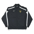 REEBOK Mens Black & White Enterprise Track Jacket M Nylon Zip Sportswear