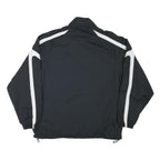 REEBOK Mens Black & White Enterprise Track Jacket M Nylon Zip Sportswear