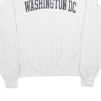 CHAMPION REVERSE WEAVE Mens White Washington DC Crew Neck L Cotton Blend
