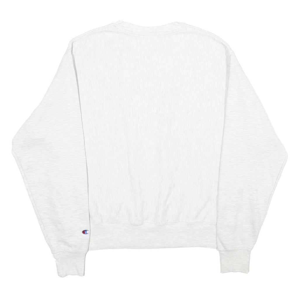 CHAMPION REVERSE WEAVE Mens White Washington DC Crew Neck L Cotton Blend