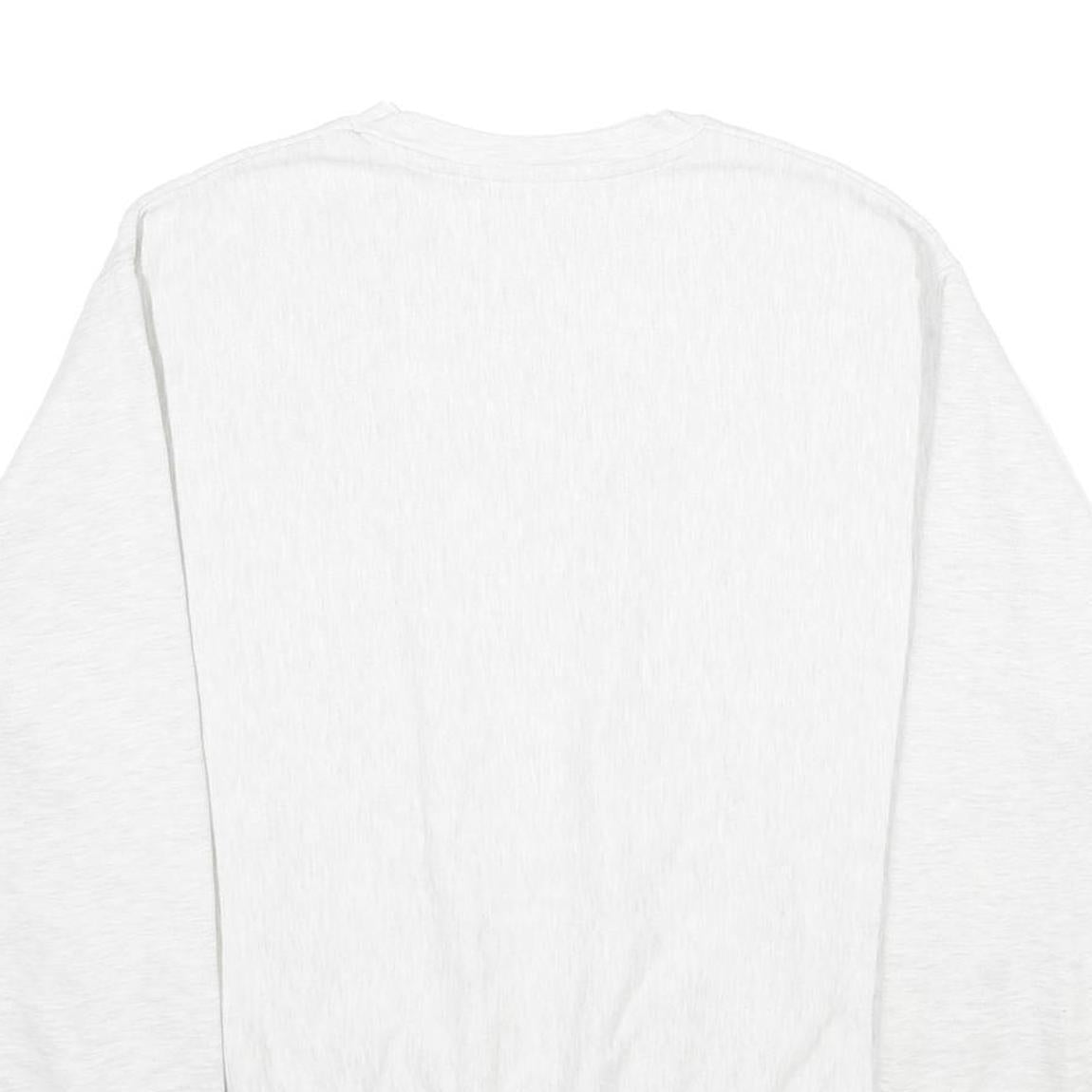 CHAMPION REVERSE WEAVE Mens White Washington DC Crew Neck L Cotton Blend