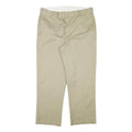 DICKIES Mens Regular Fit Beige Cotton Blend Trousers W38 L30 Workwear Casual
