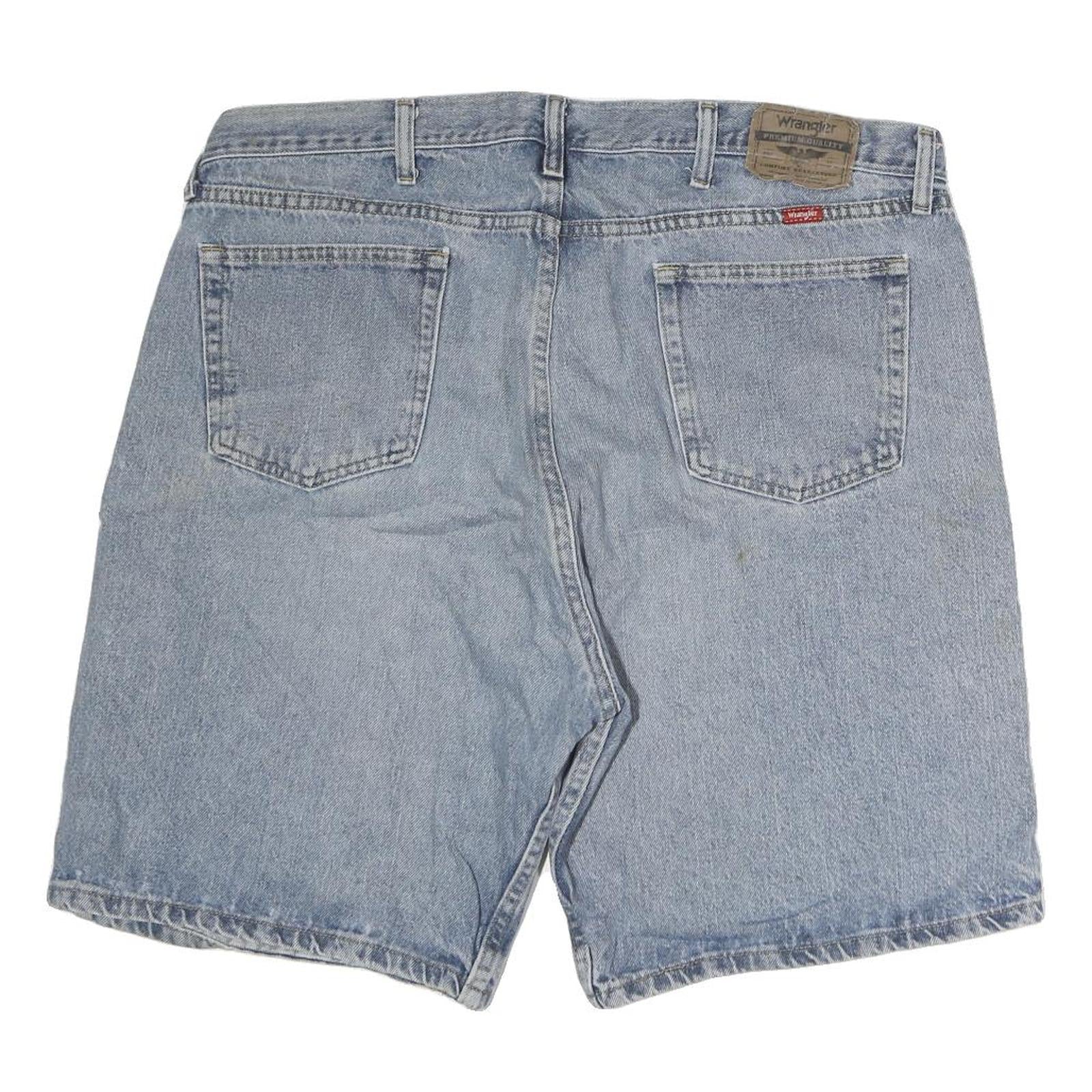 WRANGLER Mens Denim Blue Shorts XL W40 Classic Fit Cotton Casual