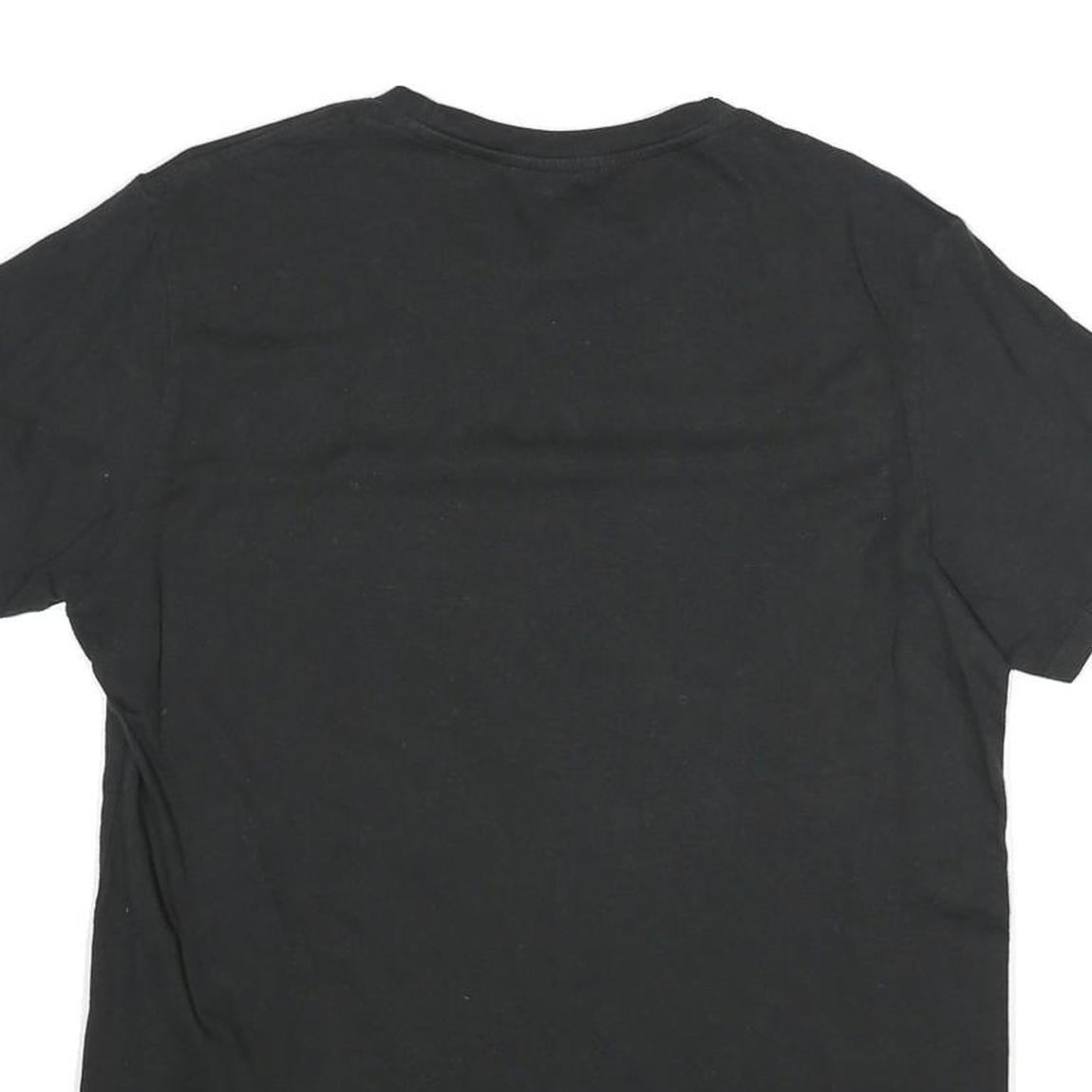 LEVI'S Mens Black Graphic T-Shirt M Short Sleeve Crew Neck Cotton Blend