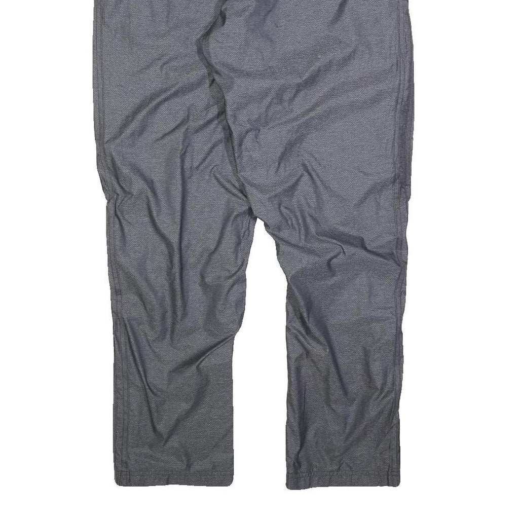 ADIDAS Mens Joggers Grey Black Regular Fit Straight M W30 L30 Polyester Blend