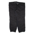H&M Womens Trousers Black Loose Tapered W44 L30