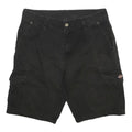 DICKIES Mens Black Cotton Cargo Shorts M W32 Workwear Utility Pocketed
