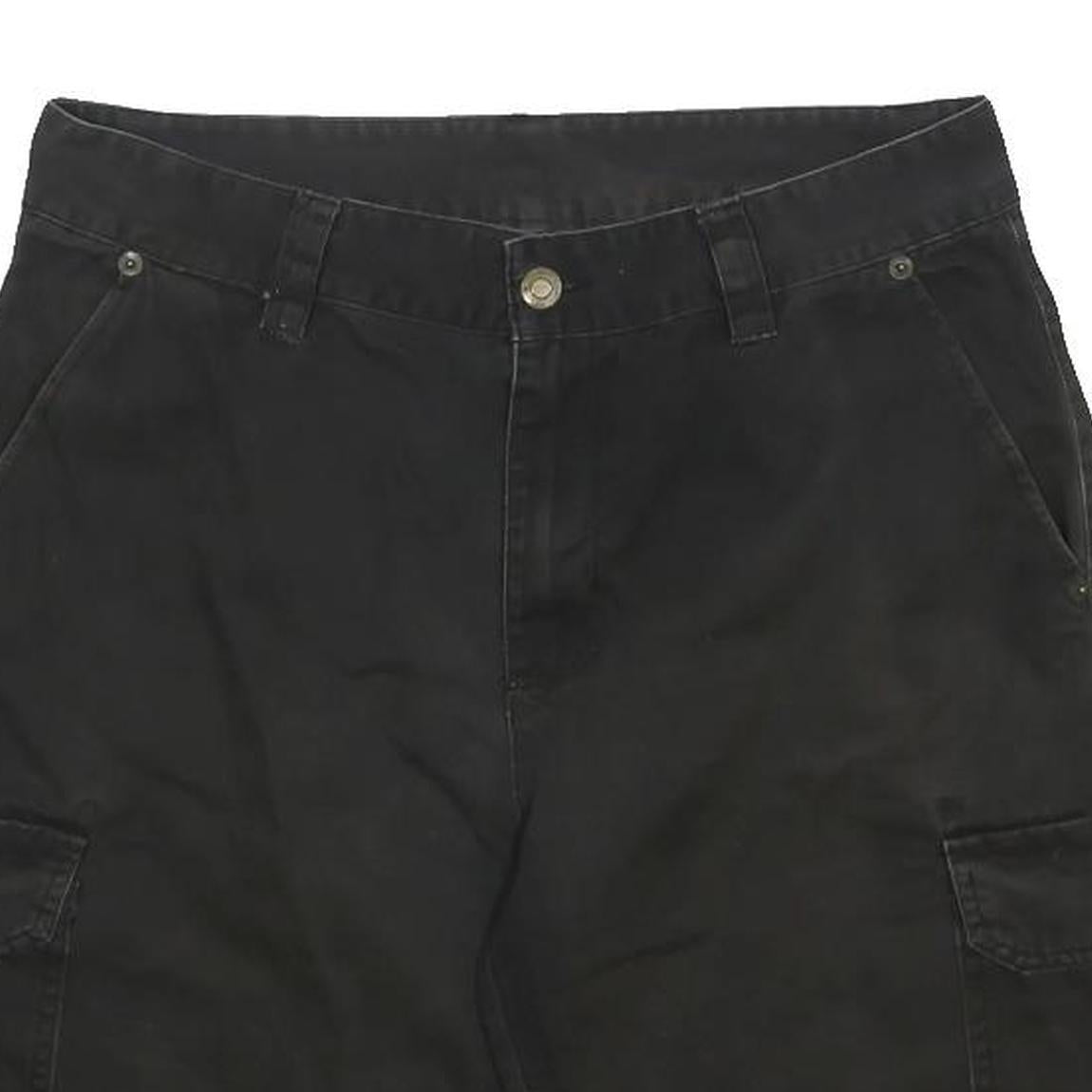 DICKIES Mens Black Cotton Cargo Shorts M W32 Workwear Utility Pocketed