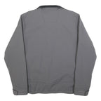 CARHARTT Mens Grey Workwear Jacket L Polyester Blend Zip Plain Construction