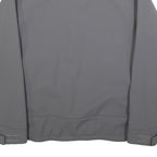 CARHARTT Mens Grey Workwear Jacket L Polyester Blend Zip Plain Construction