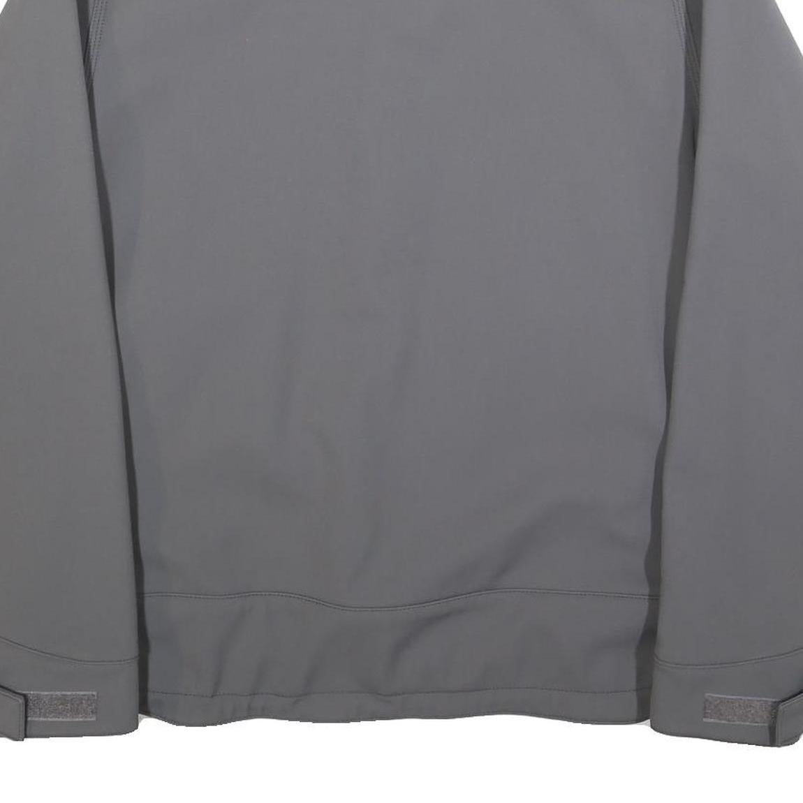 CARHARTT Mens Grey Workwear Jacket L Polyester Blend Zip Plain Construction