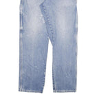 DICKIES Mens Regular Fit Blue Denim Jeans W36 L34 Cotton Blend Zip Pockets