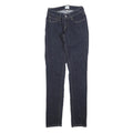 LEVI'S Womens Jeans Blue Slim Skinny Denim Raw W26 L31 Classic Zip Cotton Blend