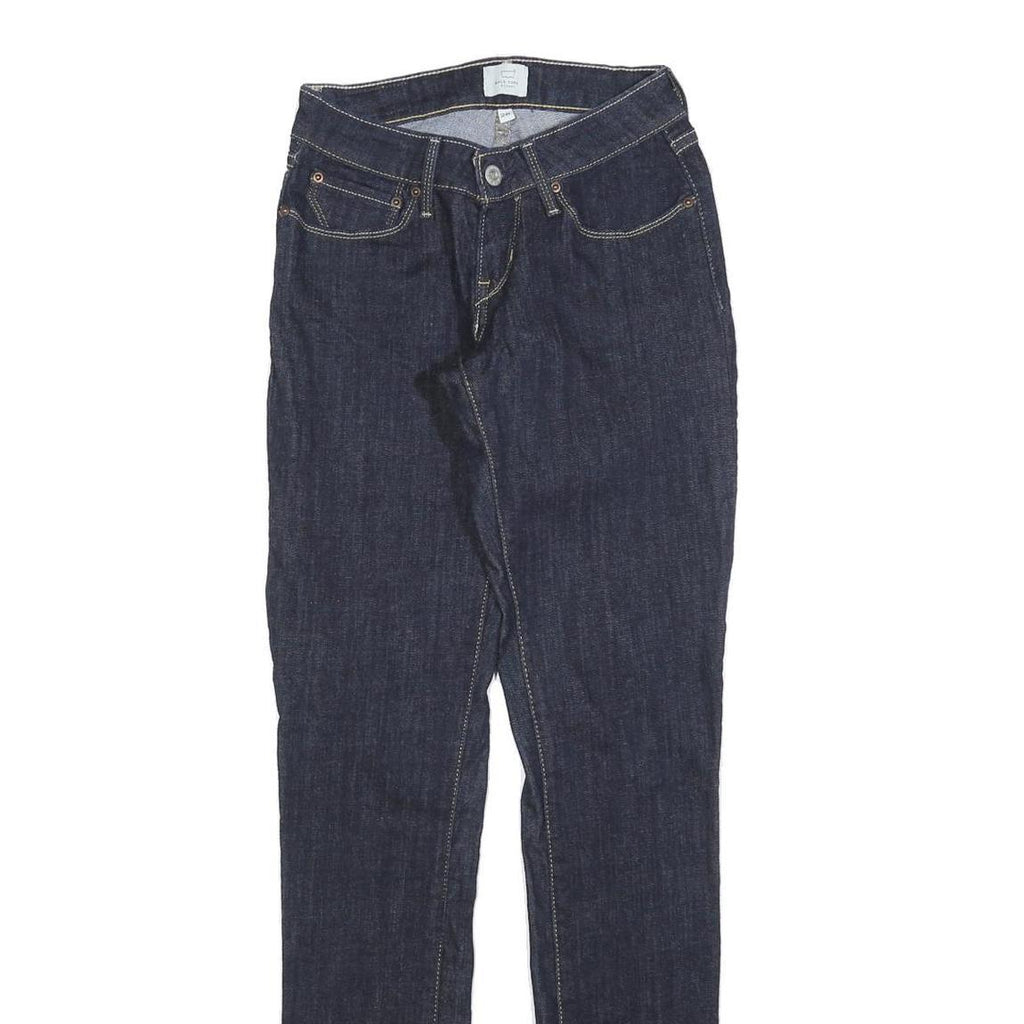 LEVI'S Womens Jeans Blue Slim Skinny Denim Raw W26 L31 Classic Zip Cotton Blend