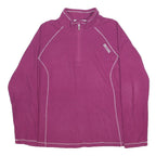 REGATTA Womens Purple Outdoor Performance Patterned Jumper Half Zip Basic Knit