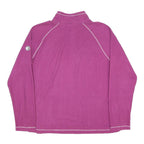 REGATTA Womens Purple Outdoor Performance Patterned Jumper Half Zip Basic Knit