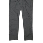 ONLY Womens Black Slim Slim Fit Zip Cotton Blend Trousers W32 L30 Zip Detail