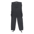 CARHARTT WIP Mens Cotton Slim Cargo Black Trousers W29 L34 Casual Workwear